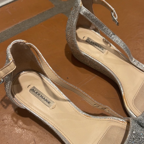 Mairithree Rhinestone Embellished Family Matching Ankle Strap Wedge Sandals - Picture 4 of 5